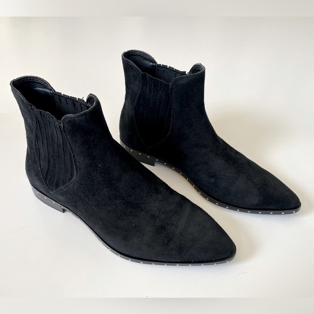 Rebecca Minkoff Madysin black suede booties